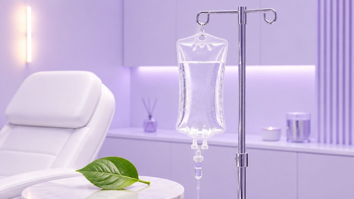 Perfuzie cu glutation intravenos la clinica Synerva din București